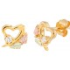 Genuine Diamond Heart Earrings - by Landstrom's